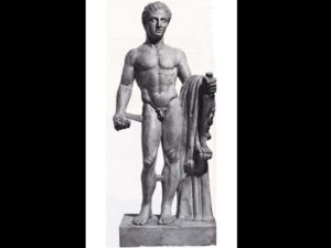 Statua di Ercole, I sec., Museo Archeologico di Napoli 				Hercules’ sculpture, I century, Archeologic Museum of Naples