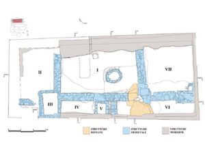 fig.1: Planimetria dell’area archeologica Figure 1, planimetry of the archeological area